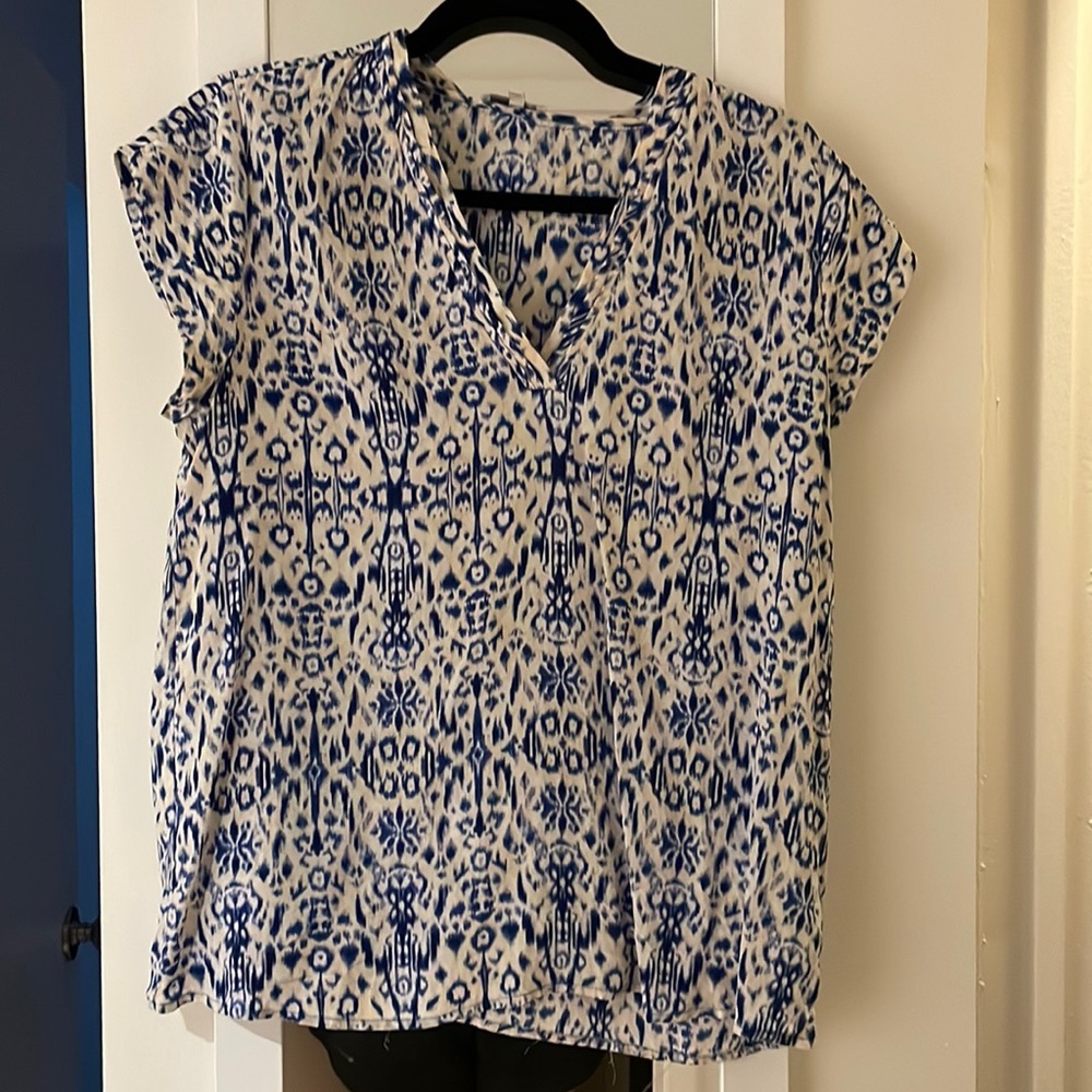 Joie silk cap sleeve blouse